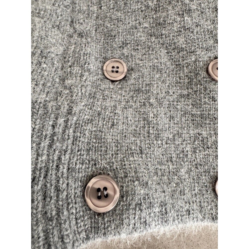 Vintage Nordstrom Lambswool Angora Sweater Vest Large Gray - Picture 5 of 7